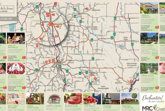 La route du marché à la ferme